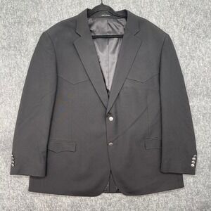 Cody James Blazer Mens 50 R Western Black Concho Button Cowboy Sport Coat Jacket